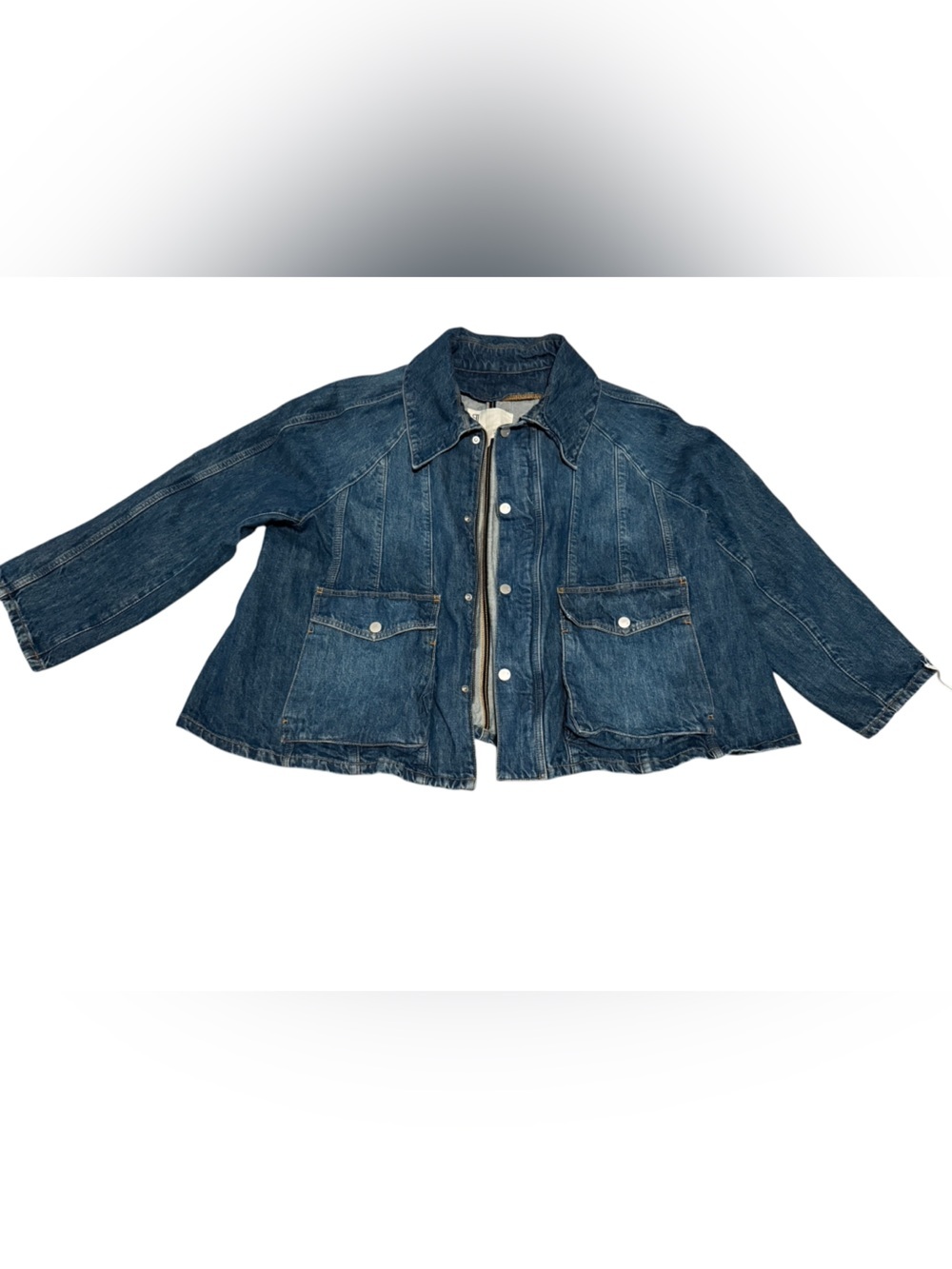 NWOT Anthropologie Pilcro Denim Swing Jacket Size 1X - Picture 9 of 11